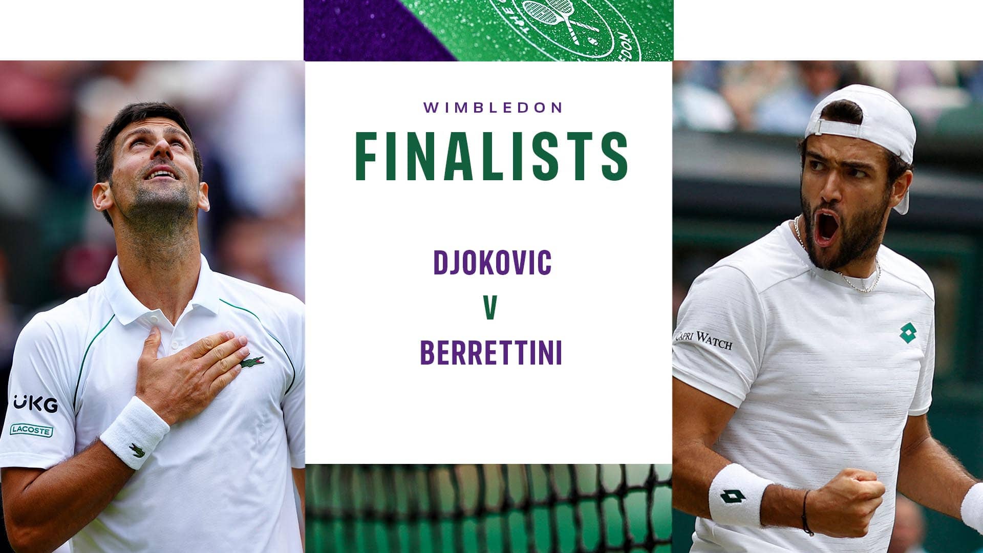 Wimbledon, finale maschile: Djokovic-Berrettini
