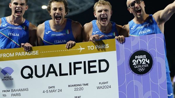 Azzurri della 4x400 qualificati alle Olimpiadi