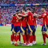 La Spagna esulta dopo un gol