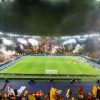 I tifosi contestano la Roma.