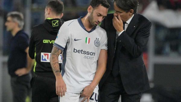 L’Inter perde Calhanoglu per la sfida contro lo Young Boys, in dubbio per quella con la Juve
