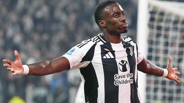 Weah infortunio Juve