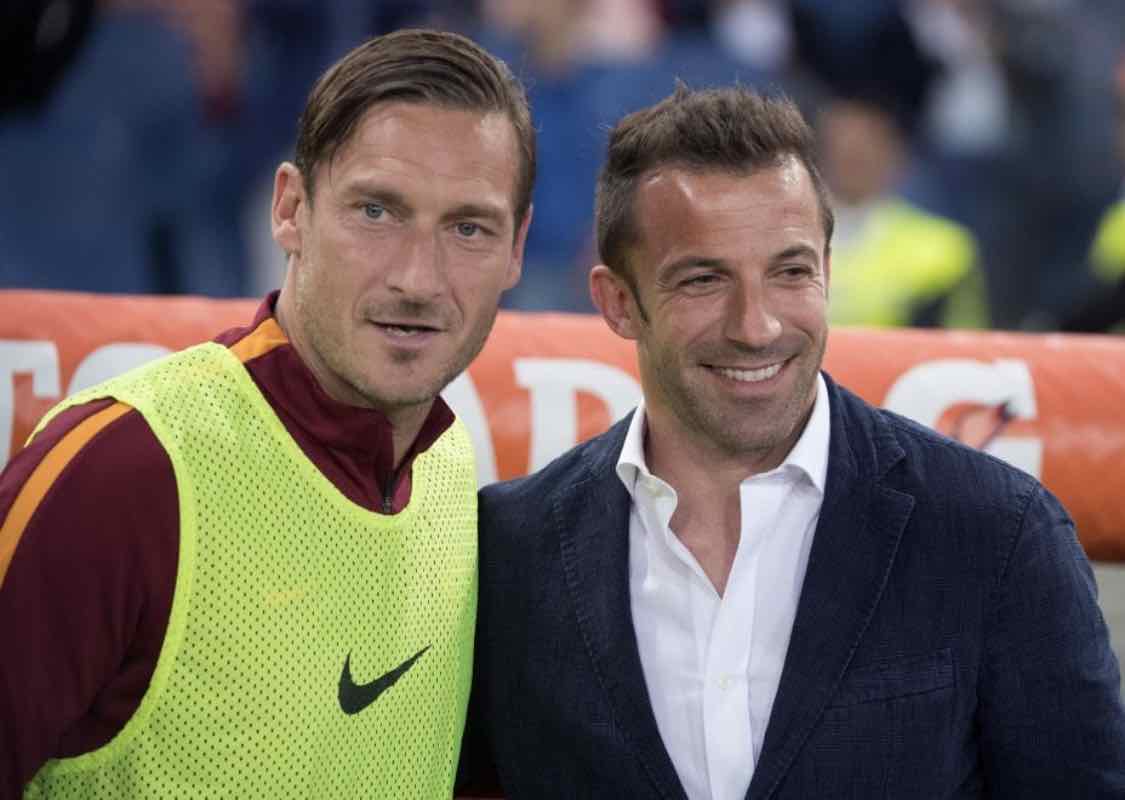 Totti esprime parole positive per Del Piero come prossimo presidente FIGC