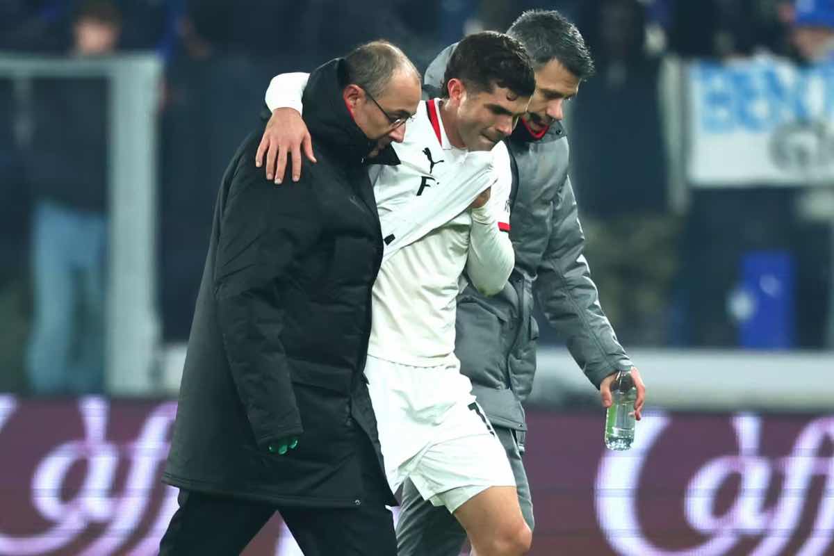 Infortunio Pulisic, il Milan trema: l’esito degli esami si conoscerà lunedì