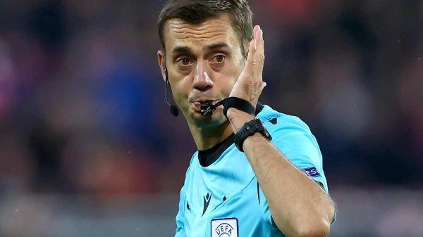 Ecco gli arbitri della prima giornata degli ottavi d’andata di Champions League