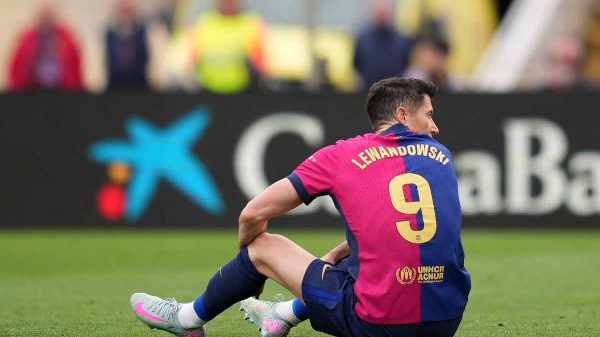 Le condizioni di Lewandowski dopo l’infortunio contro il Celta Vigo