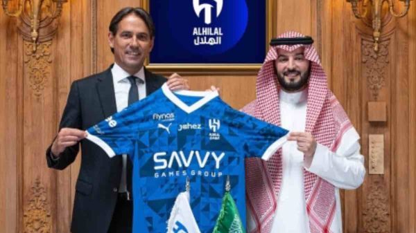 Simone Inzaghi è il nuovo allenatore dell’Al-Hilal