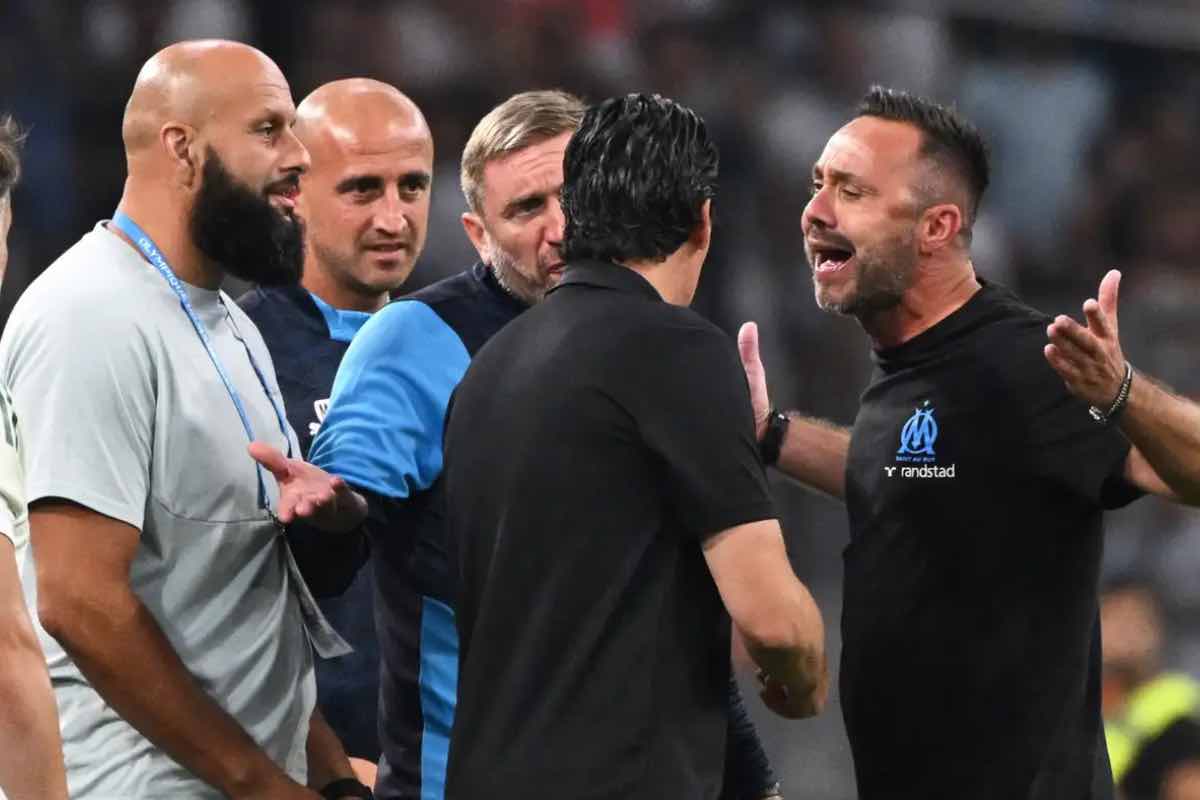 Dura lite tra de Zerbi e Emery durante OM-Aston Villa