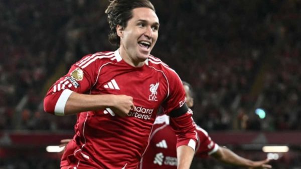 Chiesa, primo gol in Premier e dedica speciale a Diogo Jota