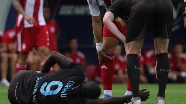 Napoli, Lukaku si ferma: sarà out almeno tre mesi