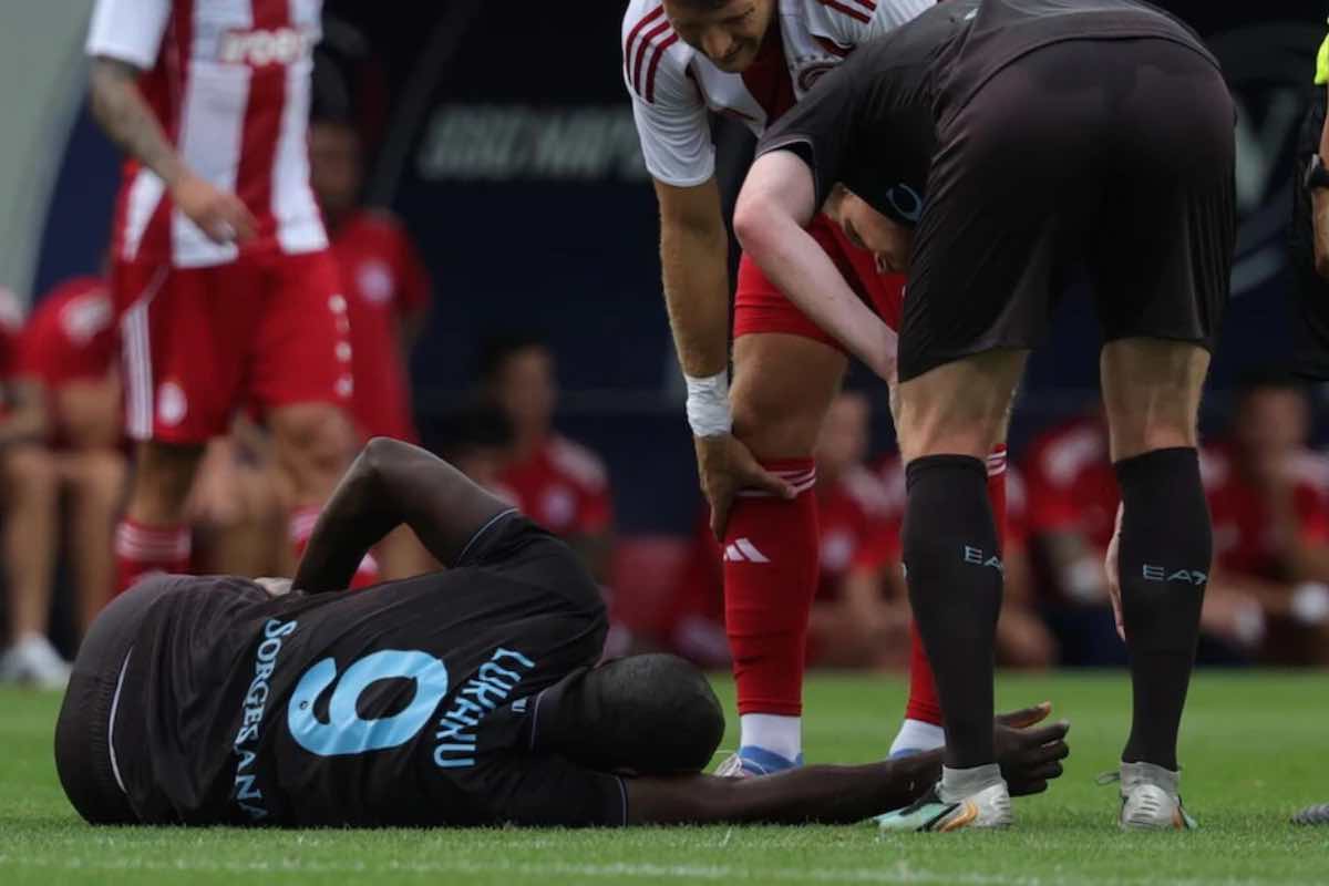 Napoli, Lukaku si ferma: sarà out almeno tre mesi
