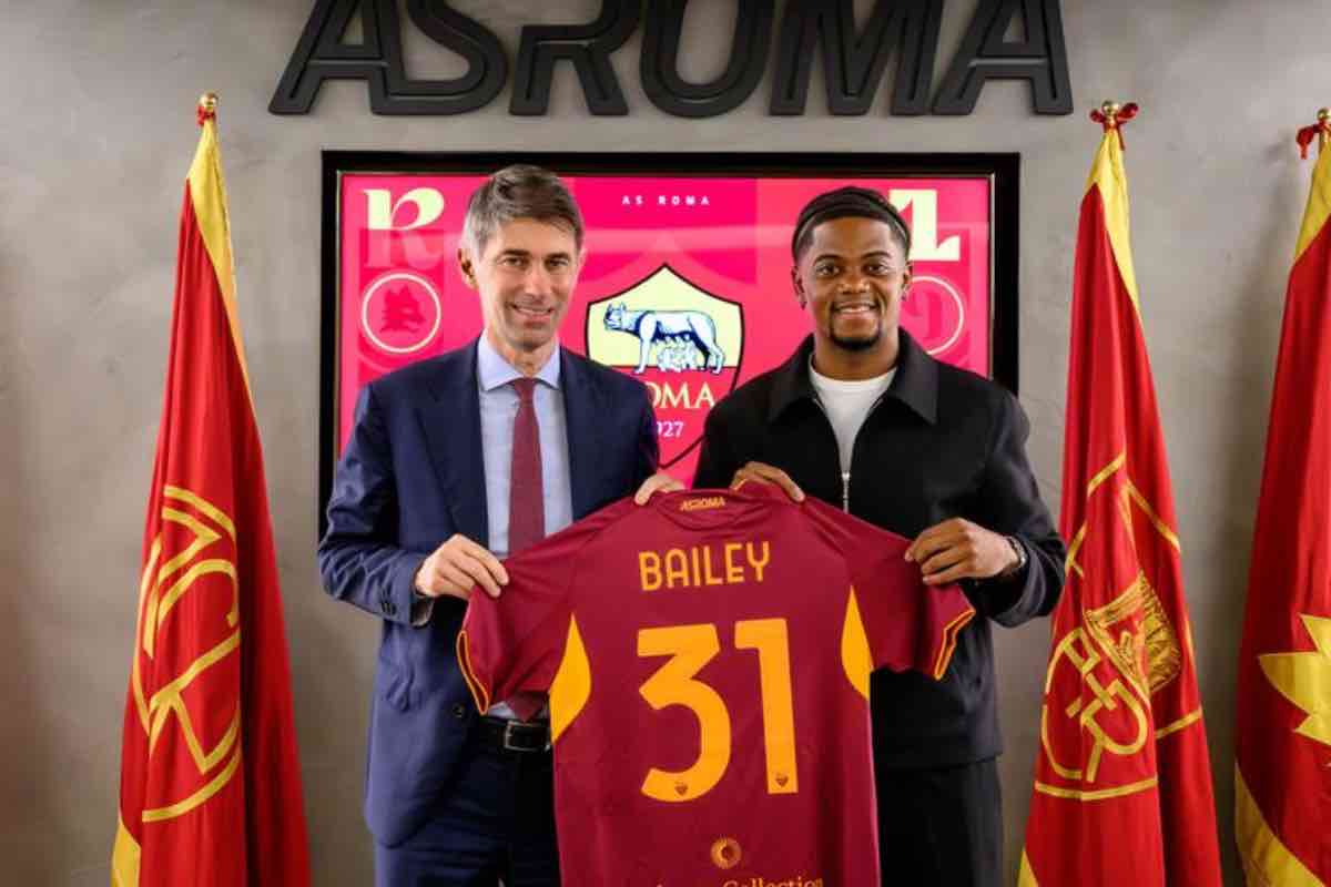 Roma, ufficiale l’acquisto di Bailey in prestito con diritto di riscatto