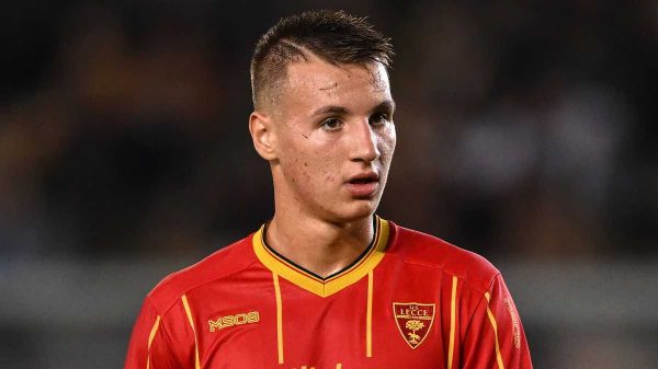 Nessun problema per Francesco Camarda dopo la botta di ieri in Lecce-Milan