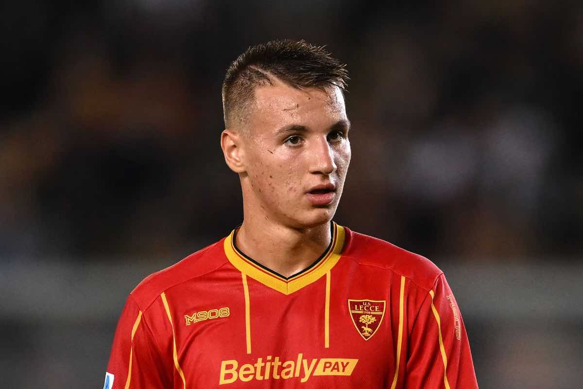 Nessun problema per Francesco Camarda dopo la botta di ieri in Lecce-Milan