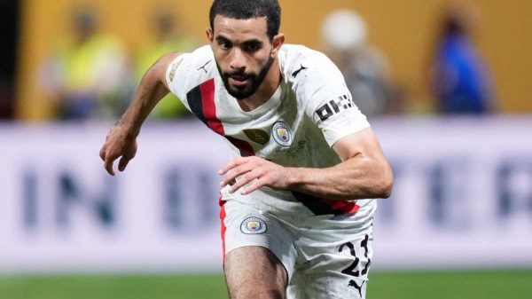 Manchester City, si ferma Ait-Nouri: stop di 5 settimane