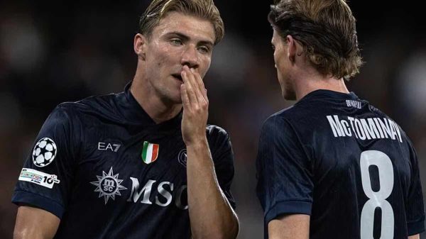 Guai Napoli, McTominay e Hojlund rischiano di saltare la sfida col PSV