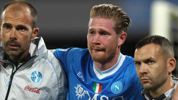 Napoli, De Bruyne può finalmente tornare ad allenarsi