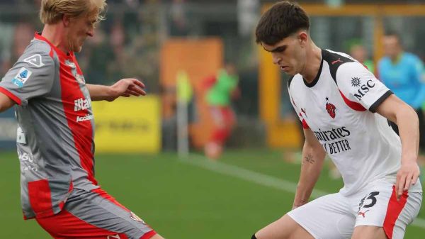 Bartesaghi si fa male in Cremonese-Milan: in dubbio per il derby