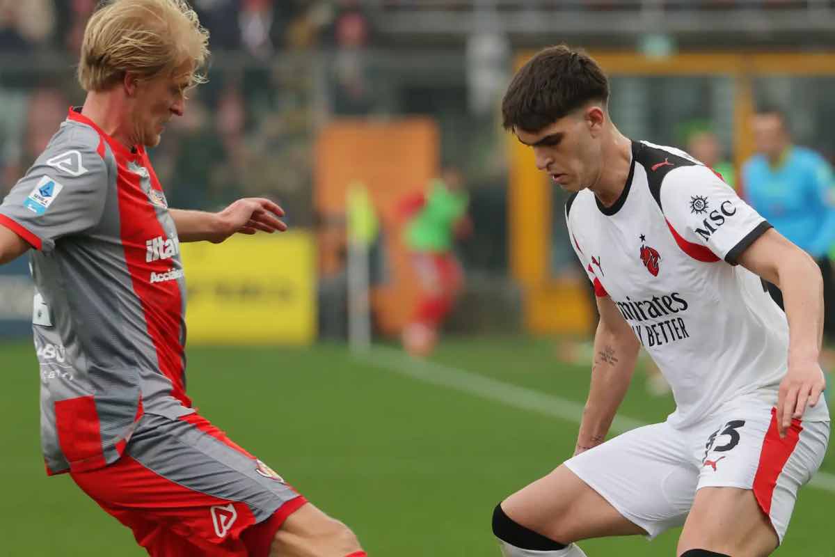 Bartesaghi si fa male in Cremonese-Milan: in dubbio per il derby