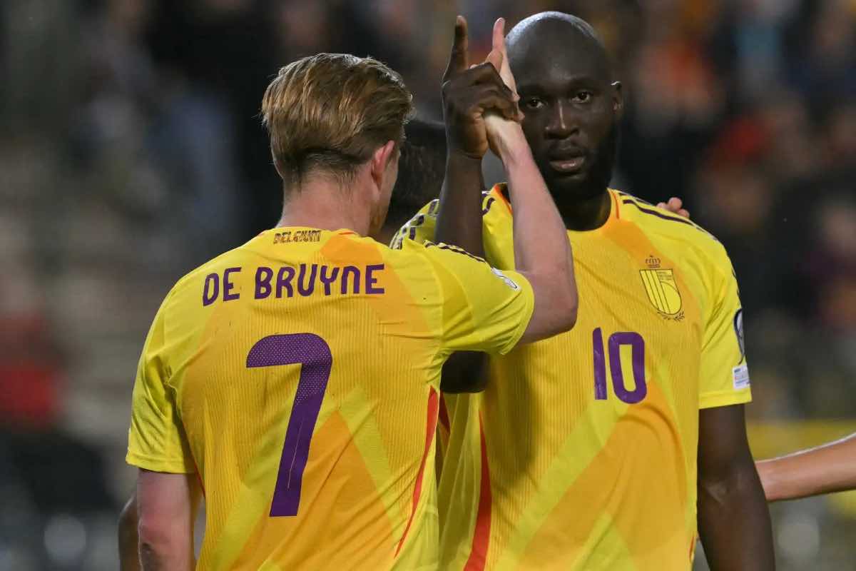 Napoli, De Bruyne interviene sul caso Lukaku