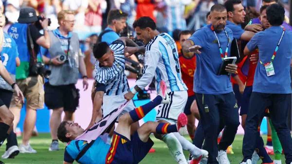 Gavi spiega il perché della rissa di fine partita