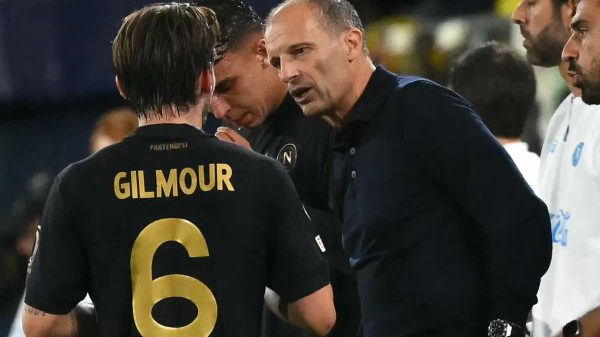 Il commento di Allegri sulla sconfitta del Napoli contro il Villarreal